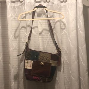 Bucket bag, leather
